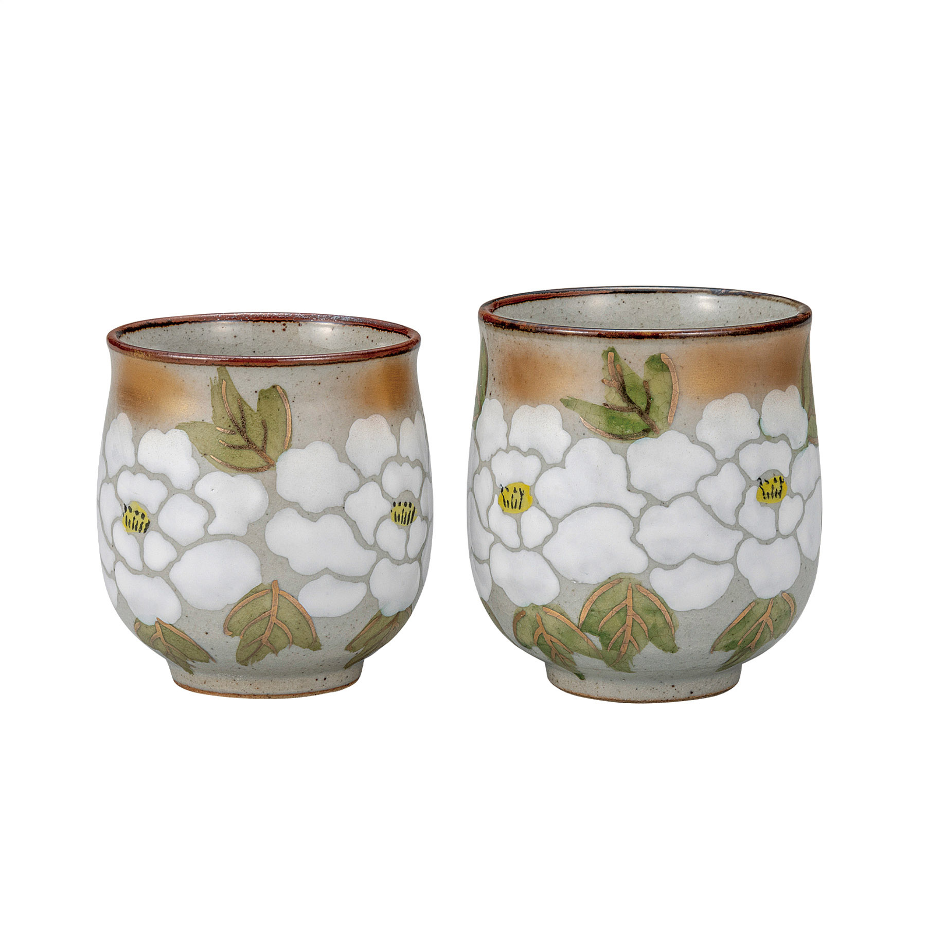 組湯呑・白牡丹