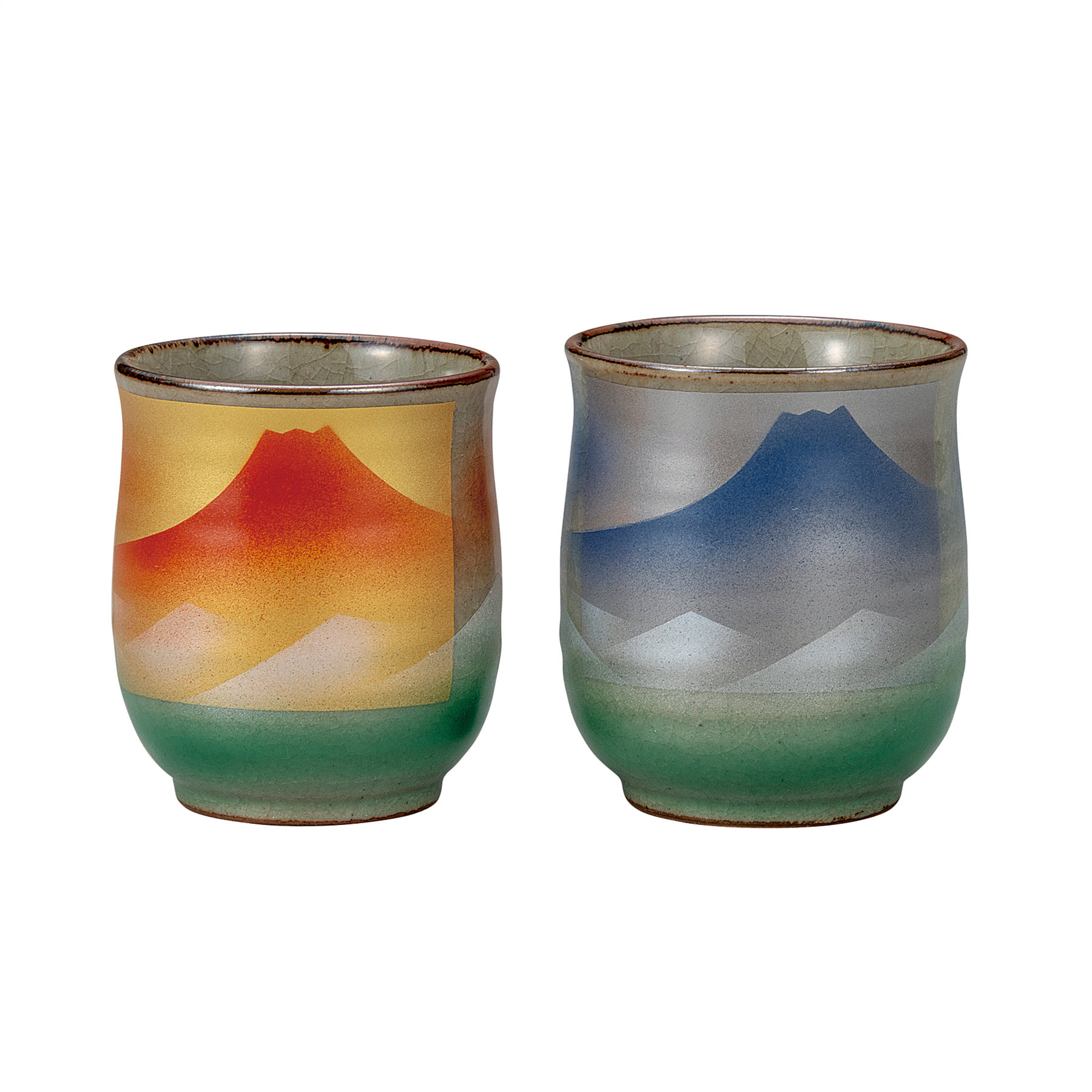 組湯呑・富士連山