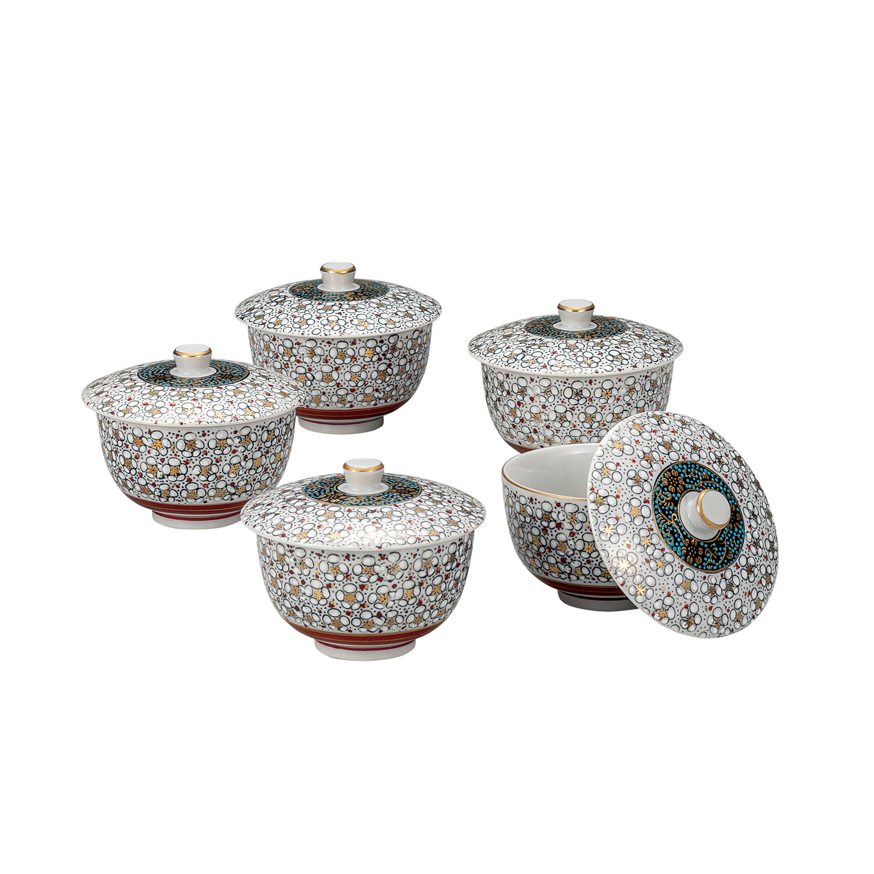 蓋付汲出揃・梅詰