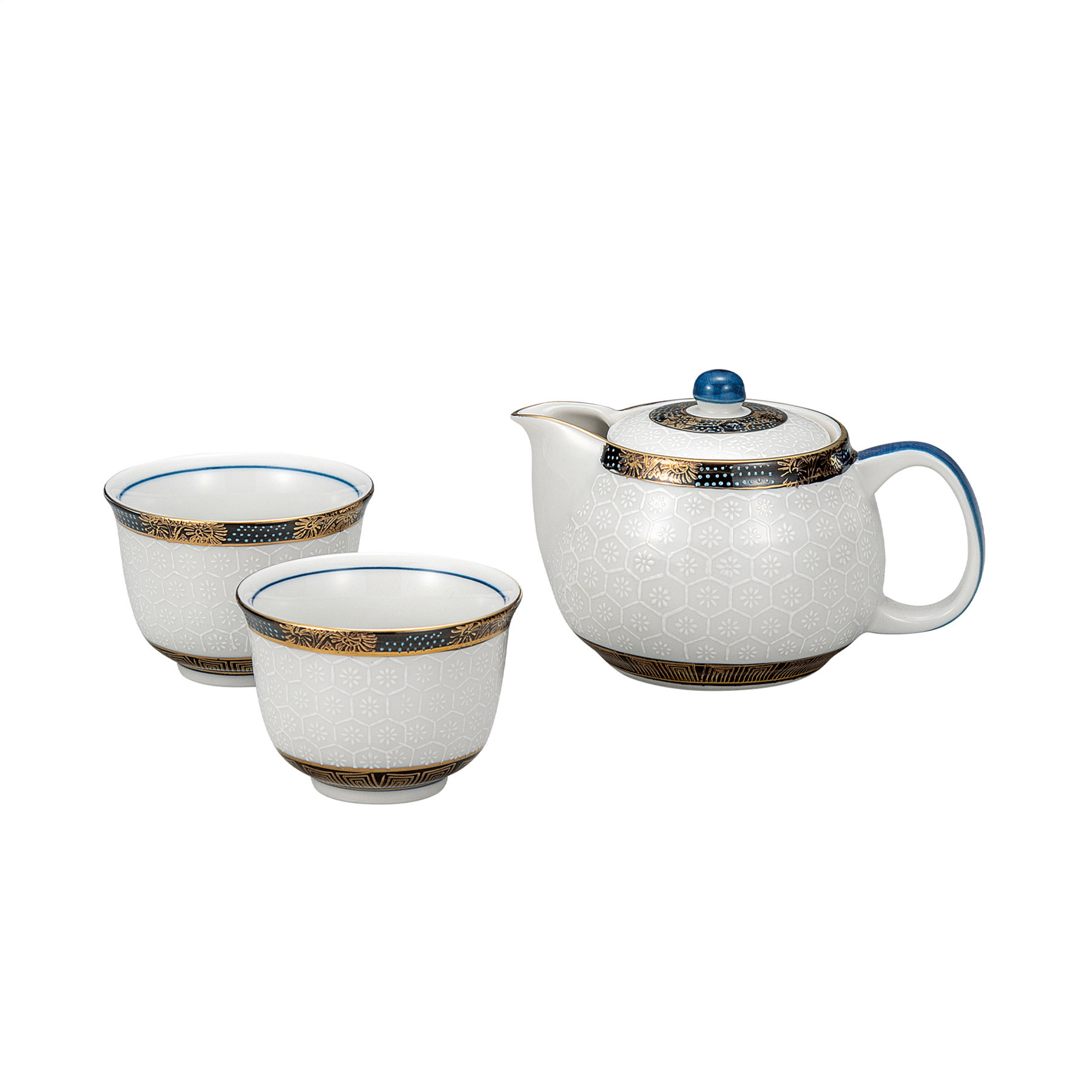 茶器・亀甲文(網付)