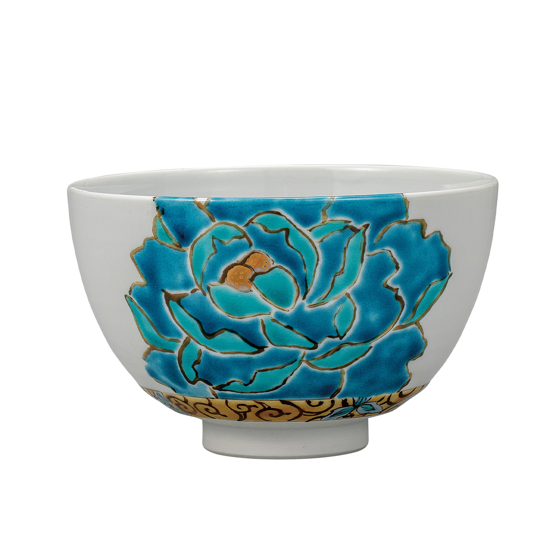 抹茶碗・碧牡丹 