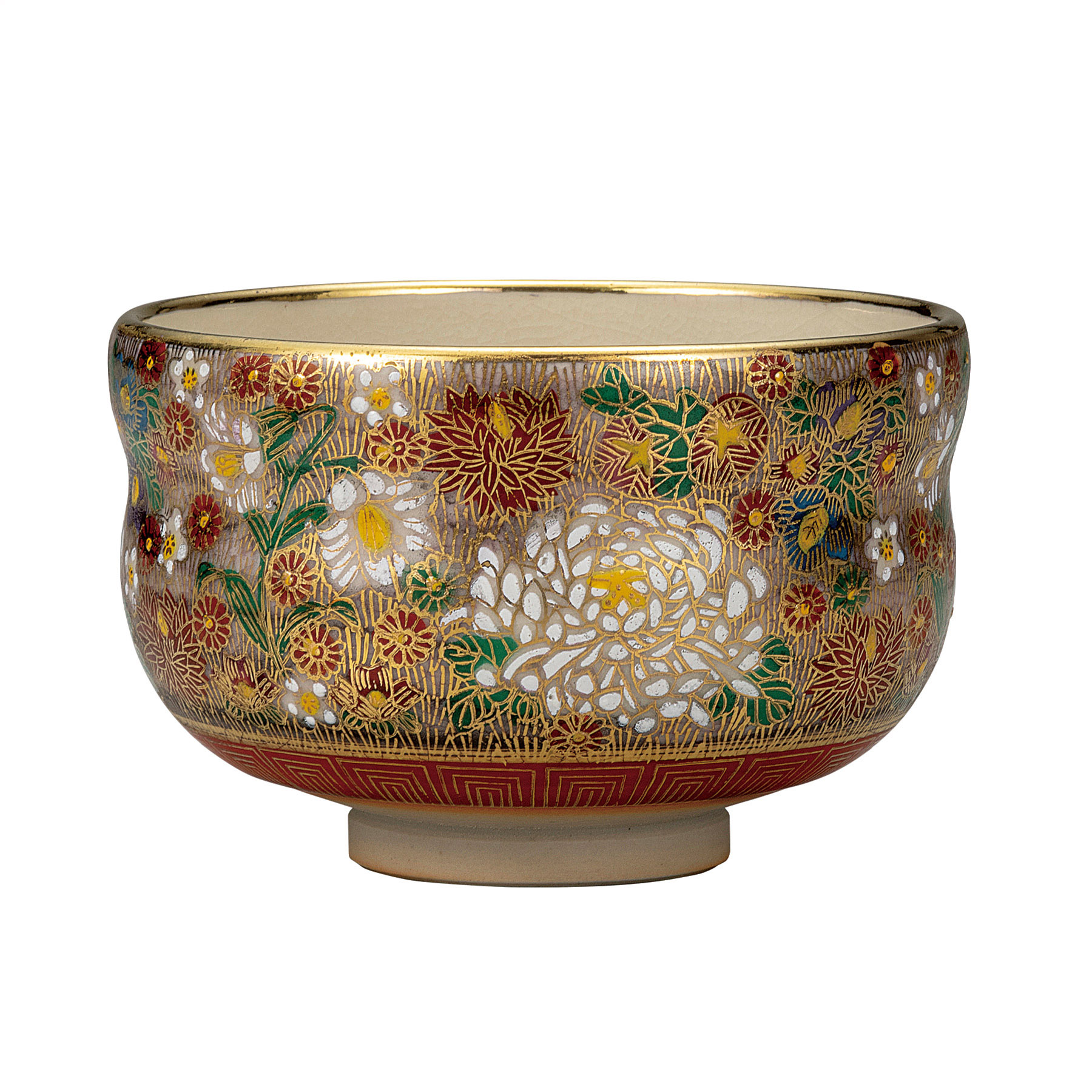 抹茶碗・本金花詰