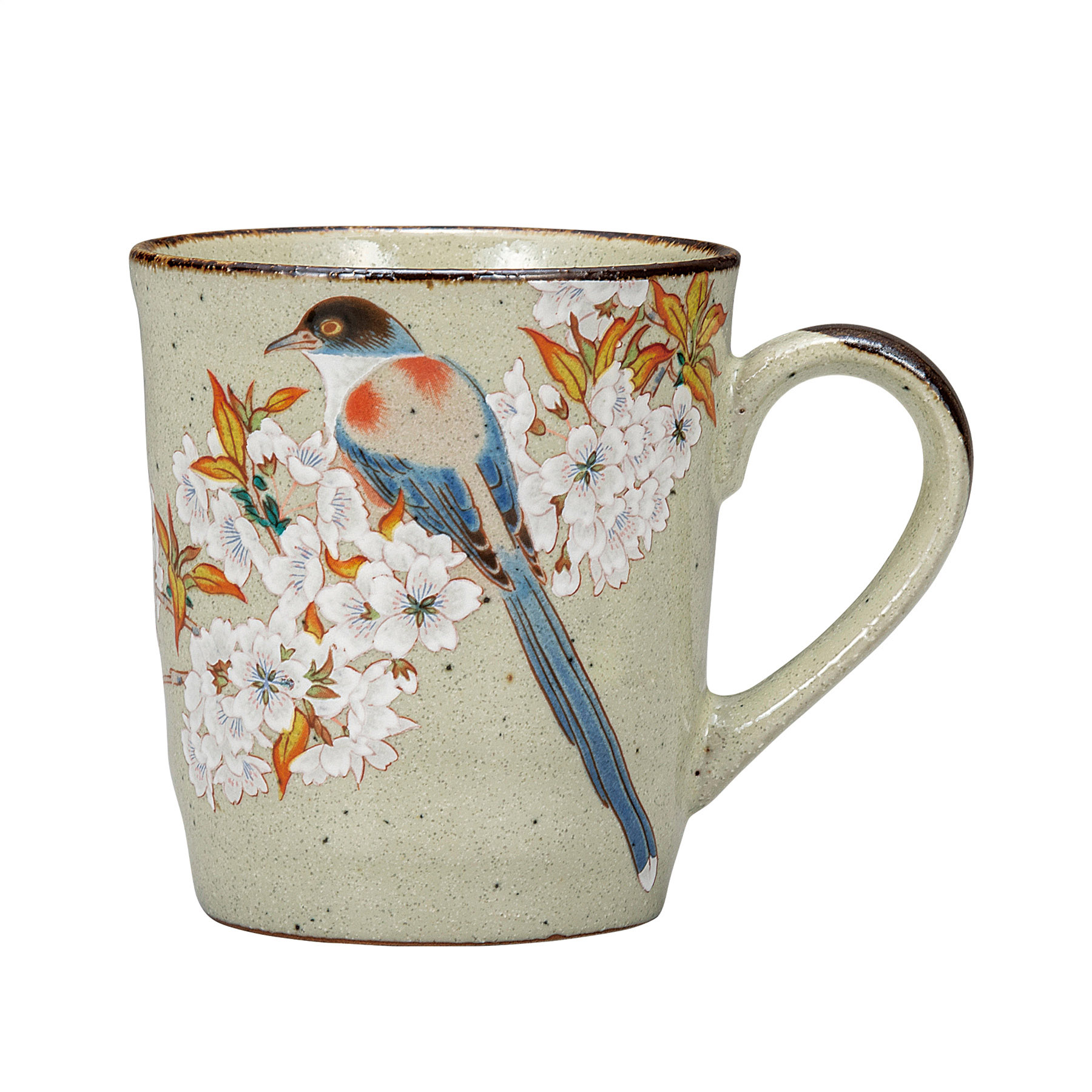 マグカップ・山桜に鳥