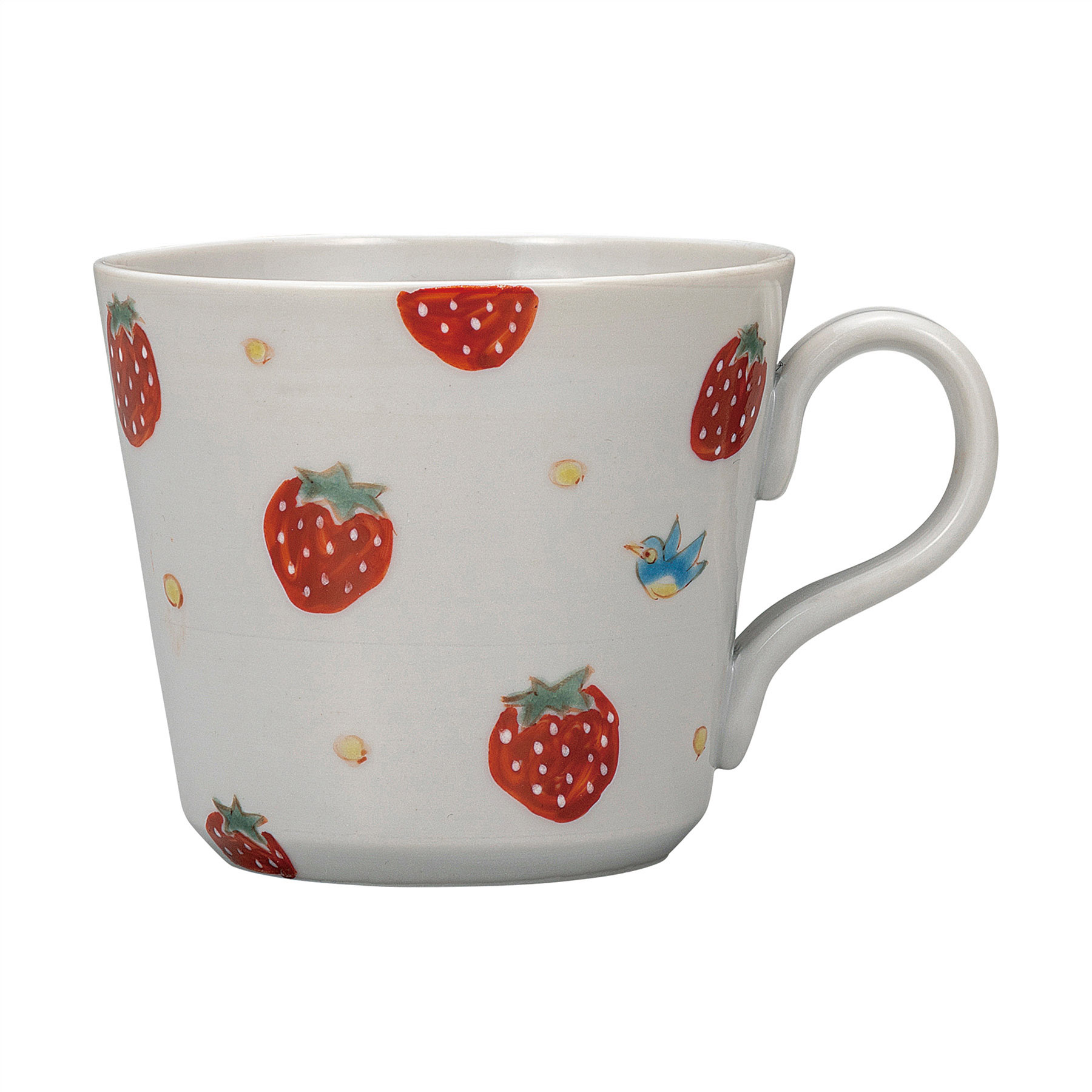 マグカップ・イチゴに小鳥 
