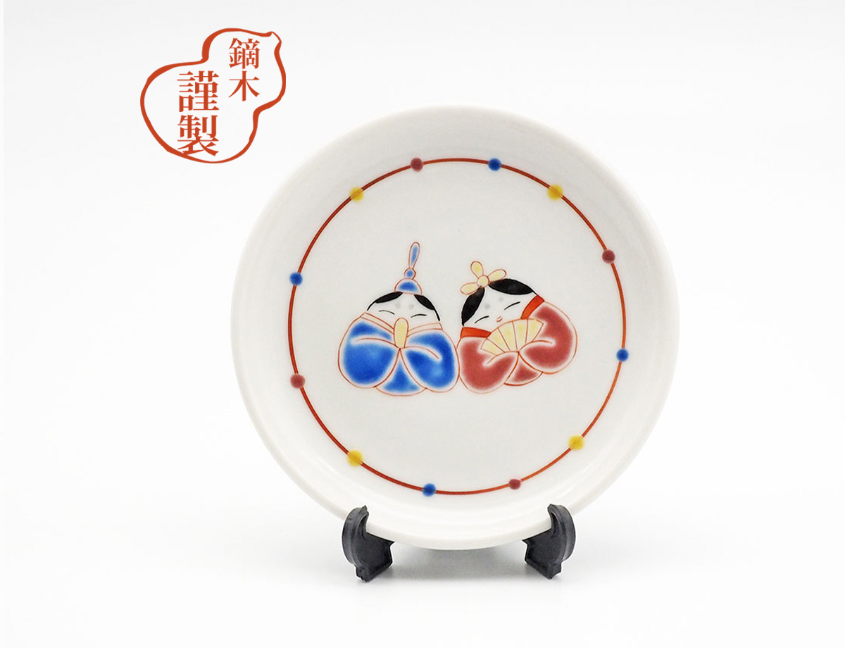 飾小皿　ひな祭り