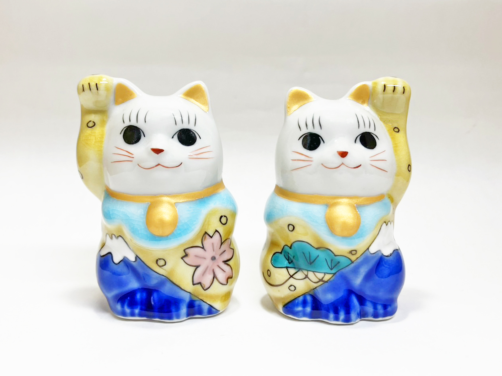 招き猫富士山ペア