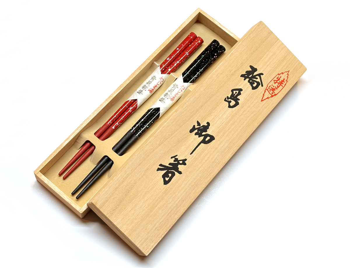 乾漆青貝輪島塗箸