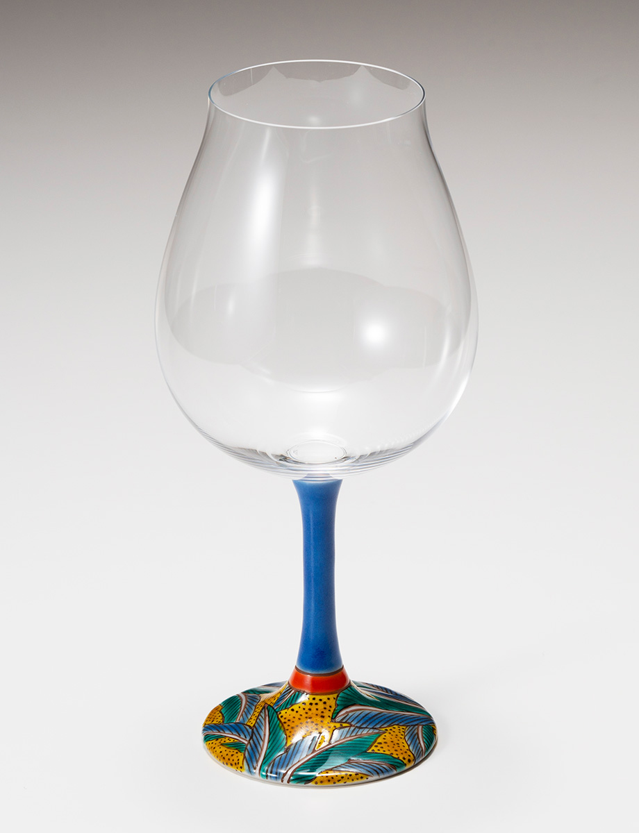 鏑木BNグラス　吉田屋芭蕉　青 / 糠川孝之