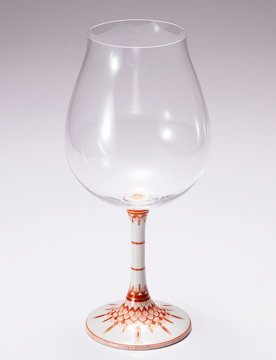 鏑木BNグラス　赤絵マンダラ　和 / 太田恵利香