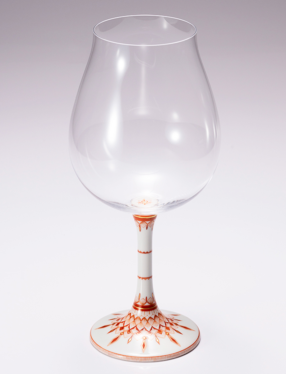 鏑木BNグラス　赤絵マンダラ　稜 / 太田恵利香