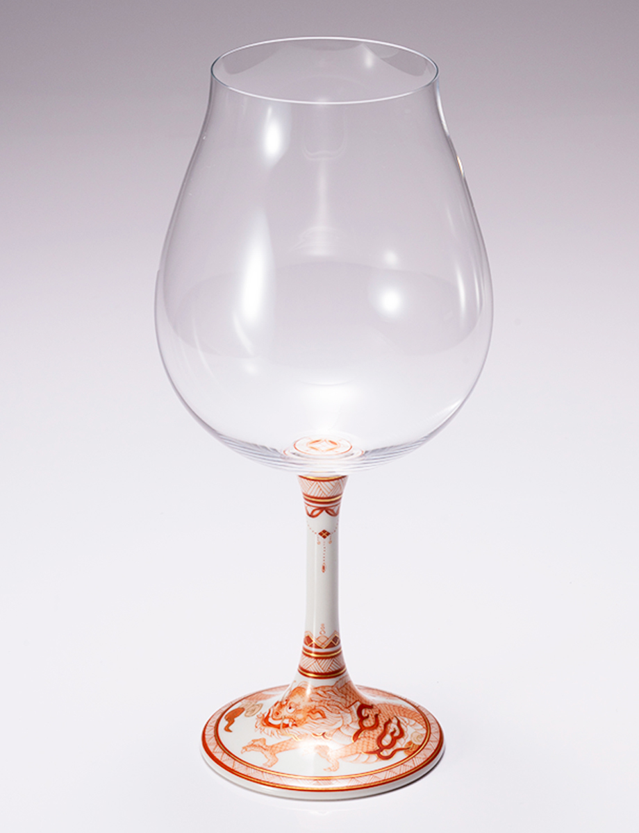 鏑木BNグラス　赤絵龍 / 太田恵利香