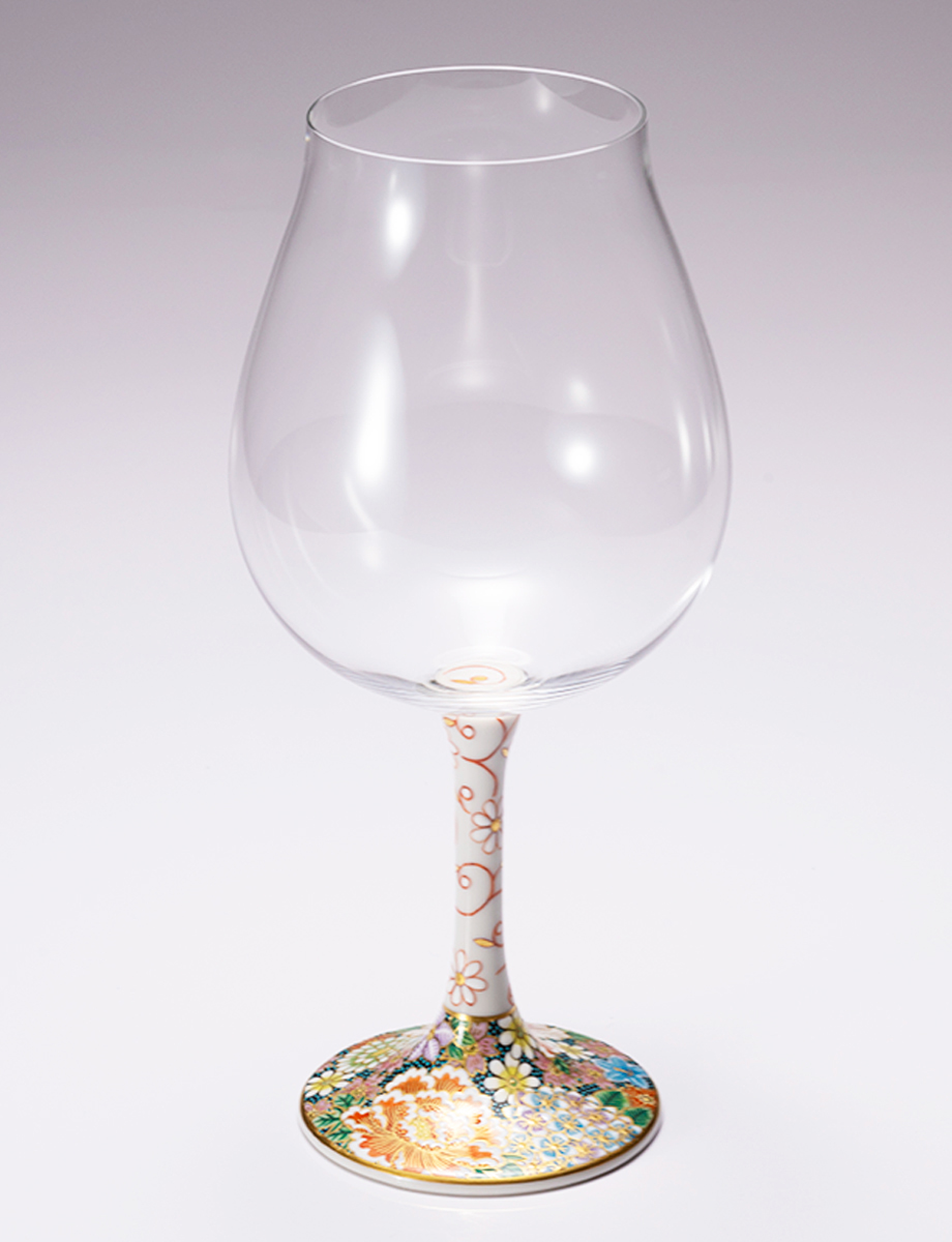 鏑木BNグラス　花詰唐草　白 / 中本恵海