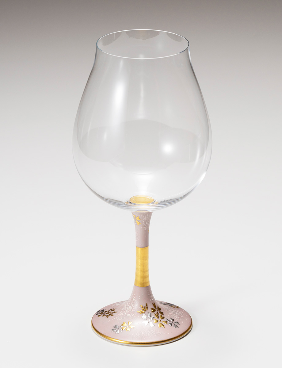 鏑木BNグラス　白金盛白粒桜 / 仲田錦玉