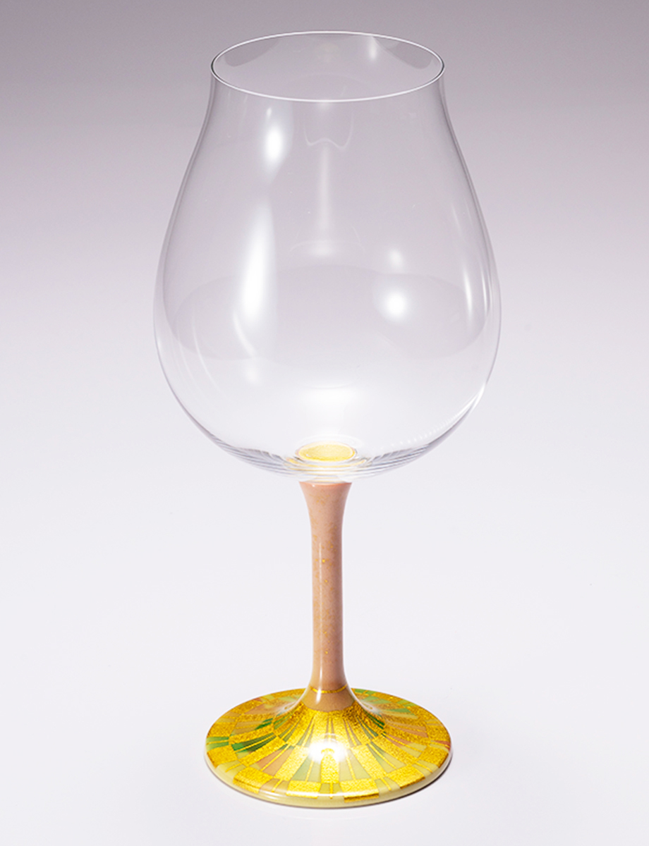 鏑木BNグラス　金箔小紋　ピンク / 山田登陽志