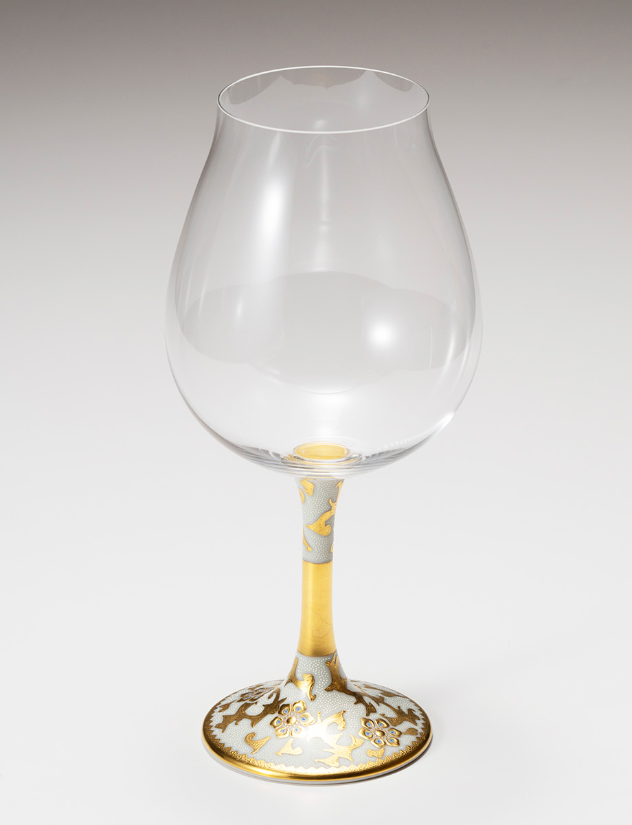 鏑木BNグラス　渦打白粒 / 仲田錦玉