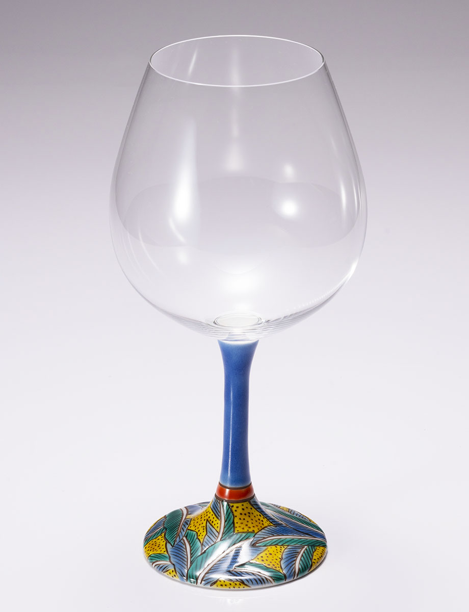 鏑木BOグラス　吉田屋芭蕉　青 / 糠川孝之