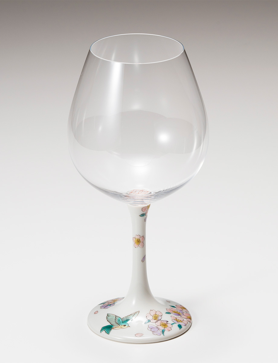 鏑木BOグラス　鳥と桜 / 藤木美里