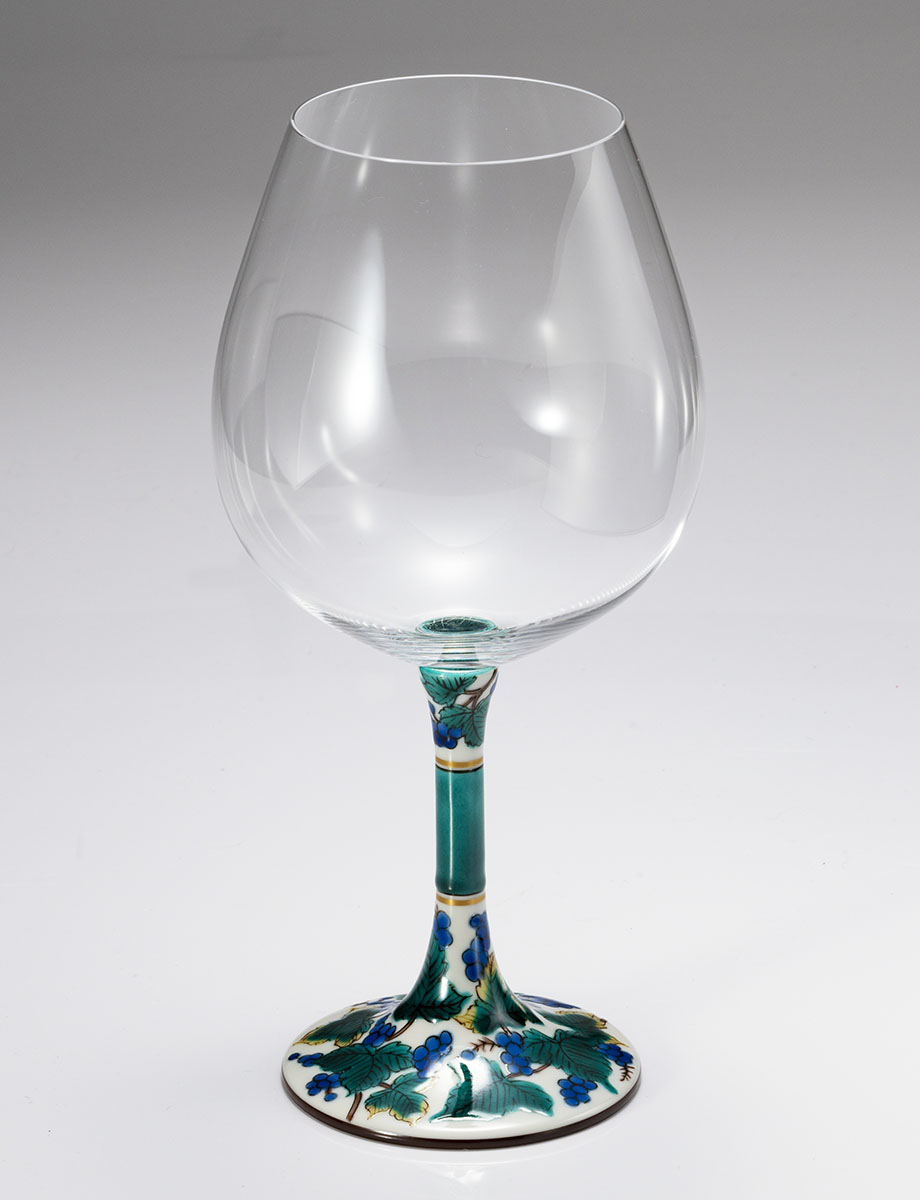 鏑木BOグラス　葡萄　青 / 三ツ井為吉