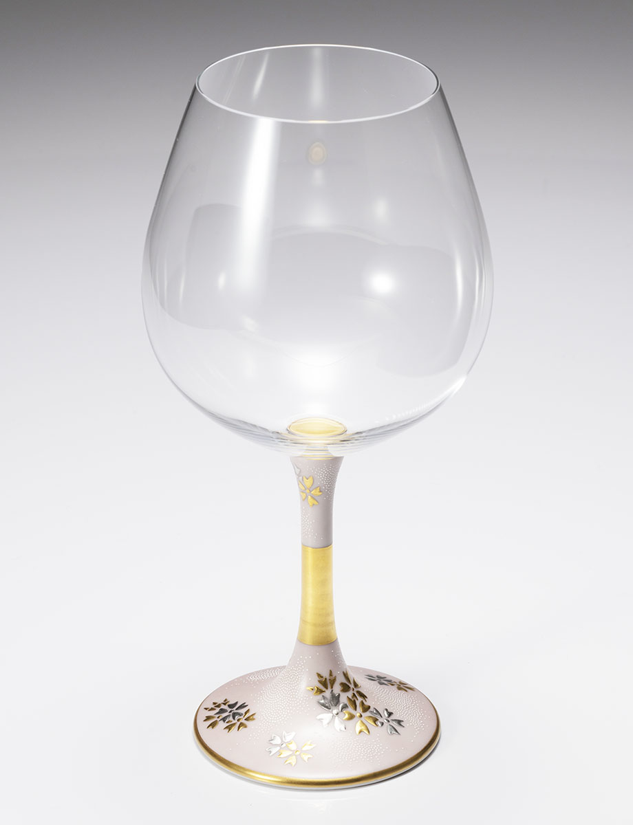 鏑木BOグラス　白金盛白粒桜 / 仲田錦玉