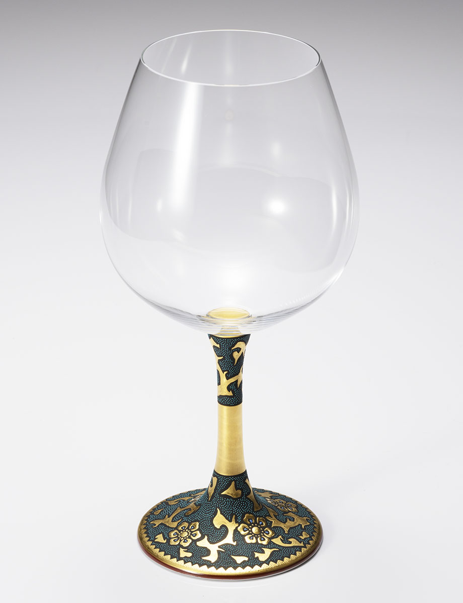 鏑木BOグラス　渦打青粒 / 仲田錦玉