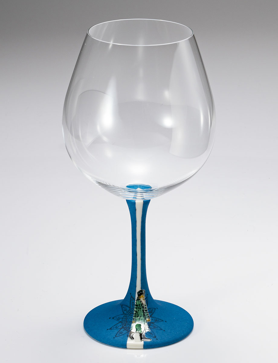 鏑木BOグラス／武腰一憲・画　遠い日　記憶（緑）/ 武腰一憲