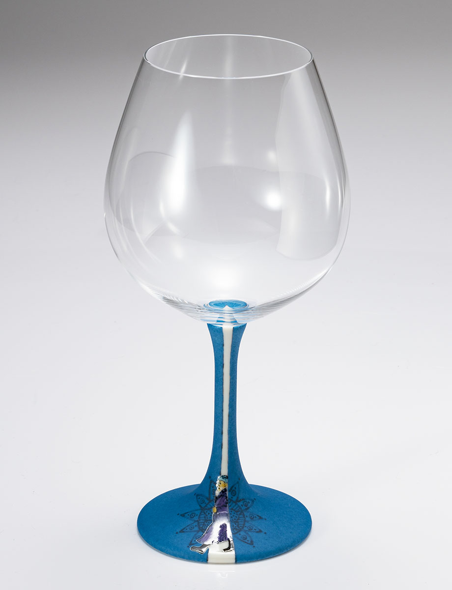 鏑木BOグラス　遠い日　往く（紫）/ 武腰一憲