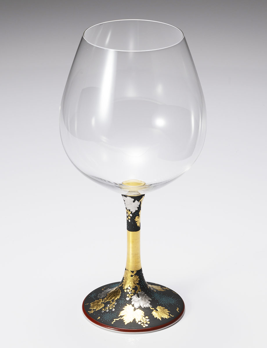 鏑木BOグラス　白金盛青粒葡萄 / 仲田錦玉