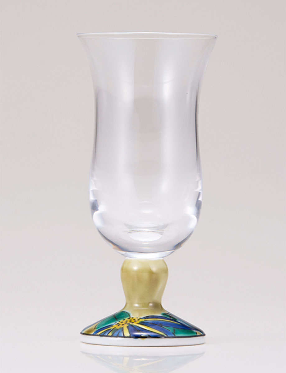 冷酒グラス　鉄仙　アメ釉