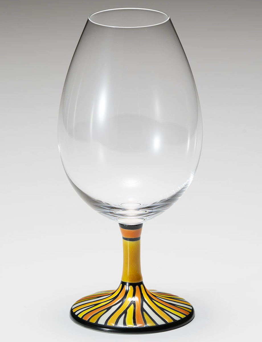 酒グラス　カラーライン　黄 / 糠川孝之
