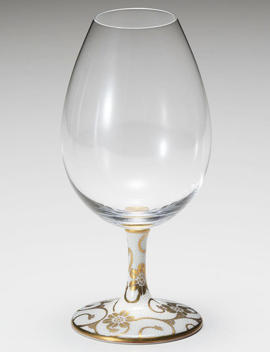 酒グラス　白粒 / 大志窯