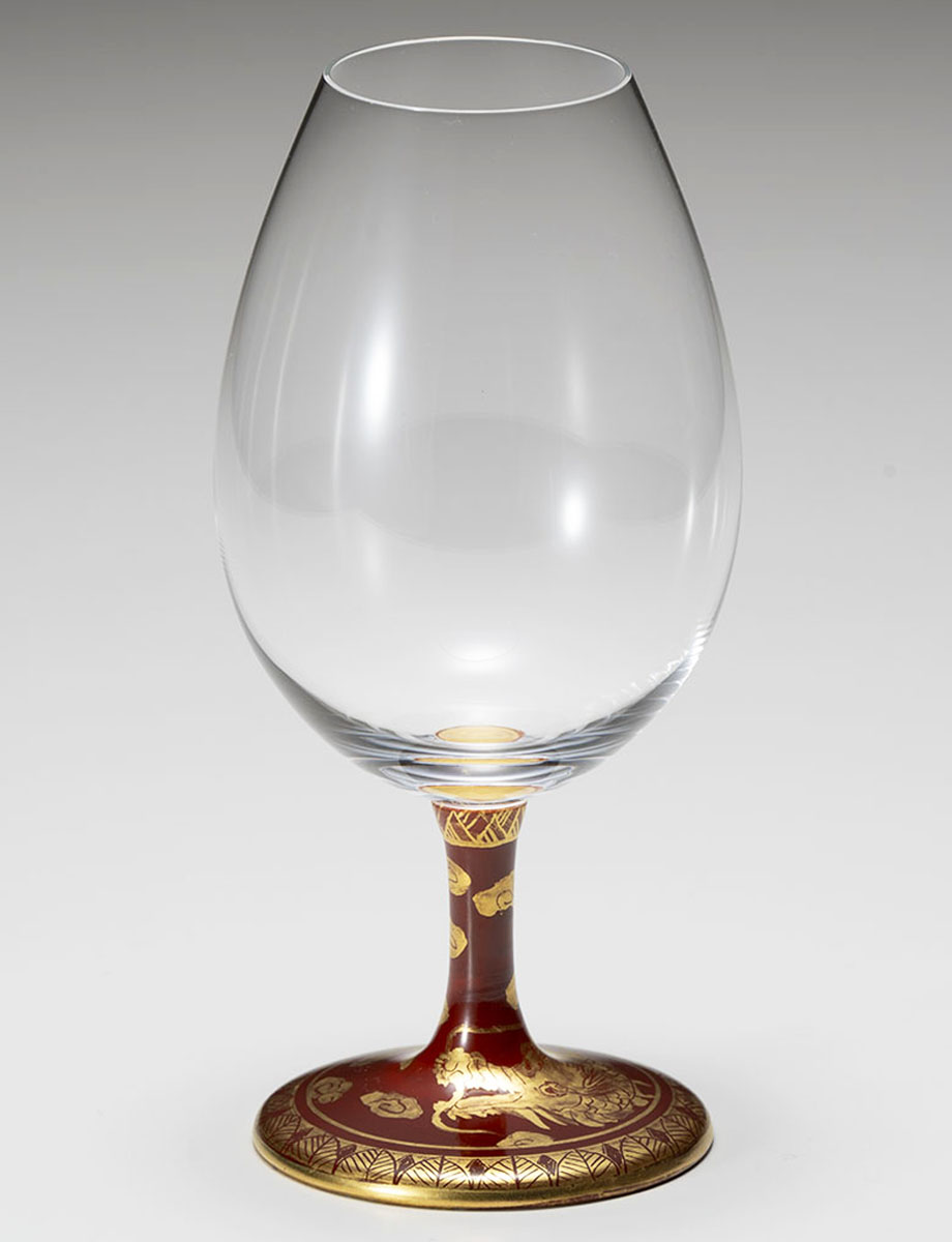 酒グラス　永楽手　龍 / 光崖窯・高聡文