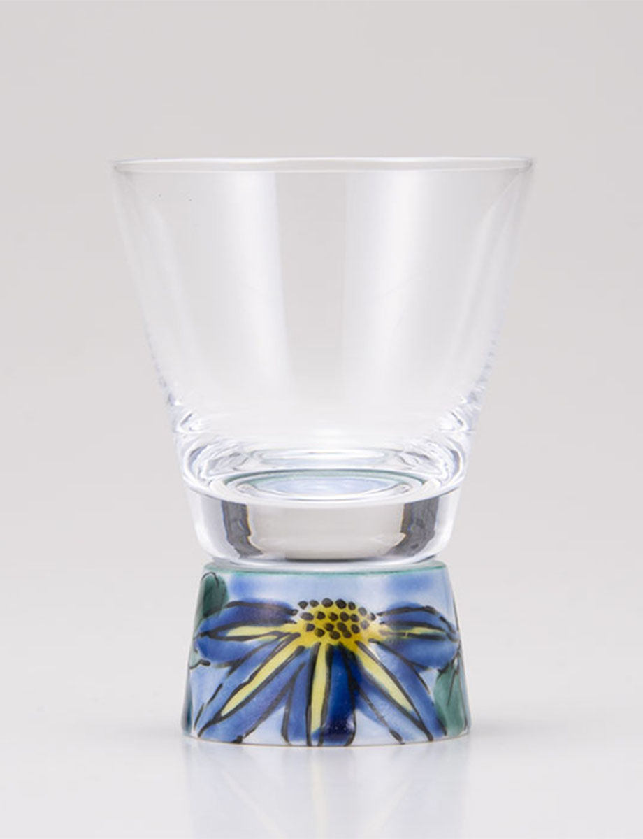 ショットグラス　鉄仙　ブルー