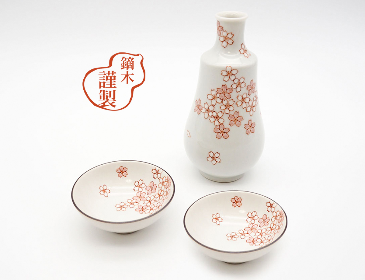 《期間限定※終了》酒器シリーズ　桜散らし / 梅村めぐみ
