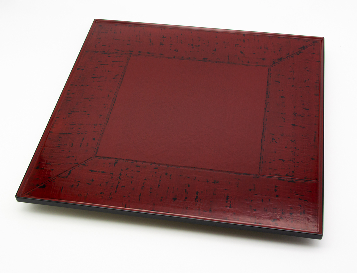 《復興支援》輪島塗　大角盤（布目）