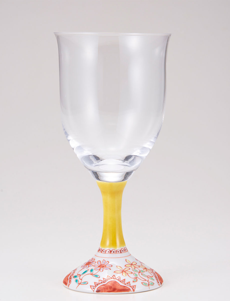 ワイングラス・大　フラワー