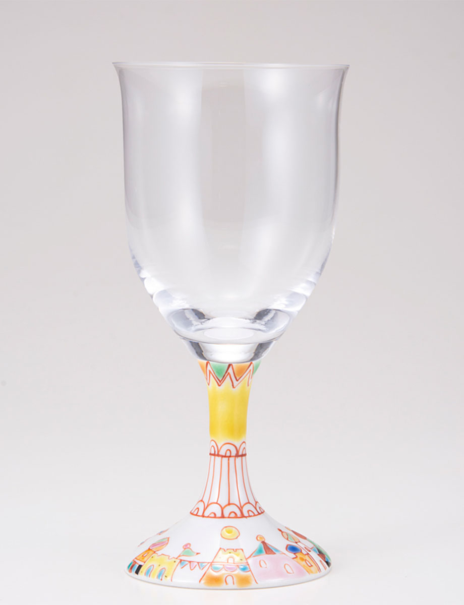 ワイングラス・大　街の広場