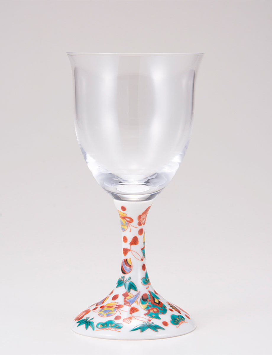 ワイングラス・小　宝尽くし