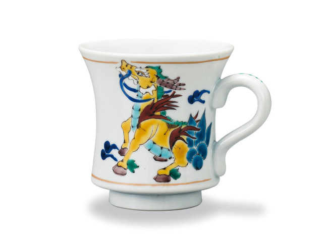 九谷焼 山近泰 マグカップ 神象 N156-09 神象マグカップ ＜ 和食器 和陶器の店 器楽庵