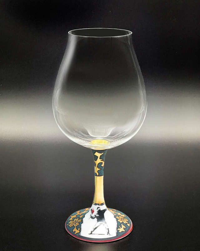 鏑木BNグラス／Banksy's Flower Bomber／仲田錦玉・画　桜太唐草青粒