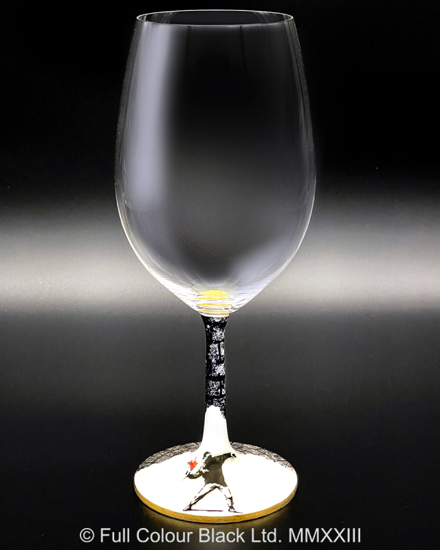 鏑木BBグラス／Banksy's Flower Bomber／高聡文・画　銀彩レンガ