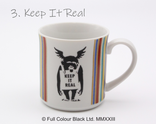 graffiti QP マグカップ 全4種】BRANDALISED マグカップ Banksy's Graffiti かぶらきでしか