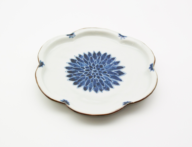 ◆染付菊形輪花皿7枚 花文 小皿中皿 旧家蔵出し品 美品 江戸幕末期〜明治初期◆ Yahoo!オークション -「明治時代 皿」の落札相場・落札価格