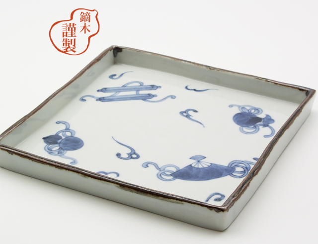 文吉窯 風景画持ち手付き器(箱付き) 文吉窯 かぶらきでしか買えない