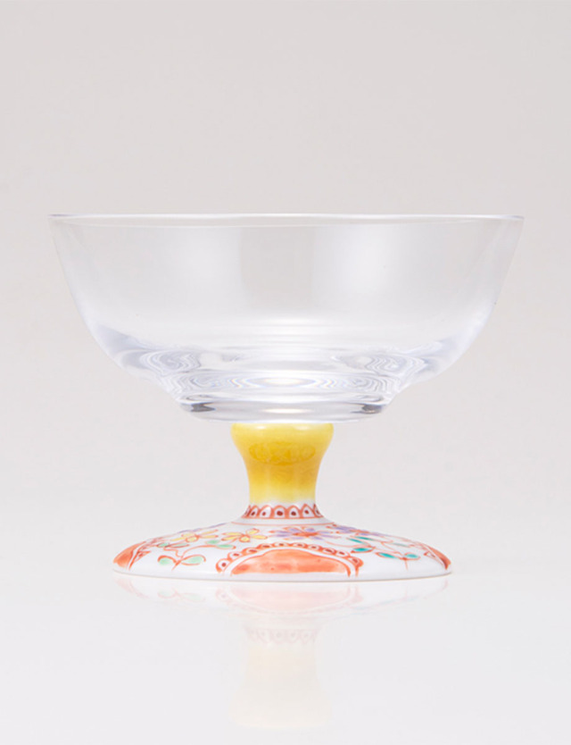 デザートグラス・中　フラワー