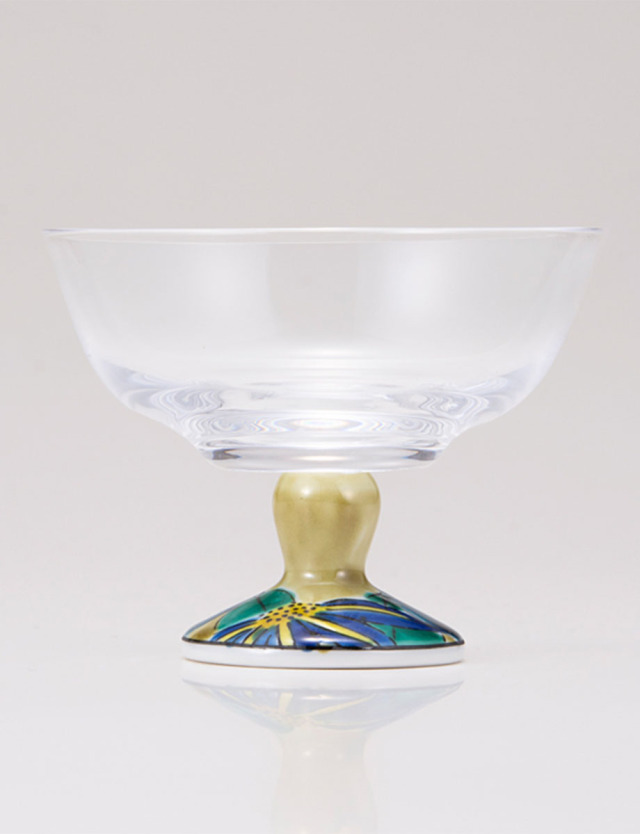 デザートグラス・小　鉄仙　アメ釉