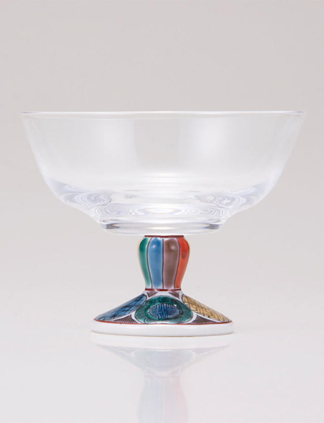 デザートグラス・小　古九谷丸文