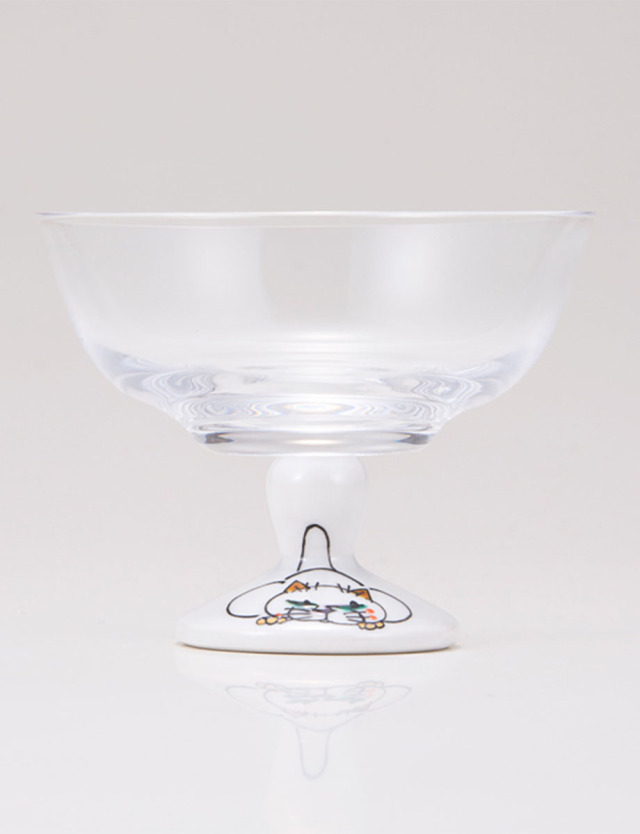 デザートグラス・小　ネコの休日