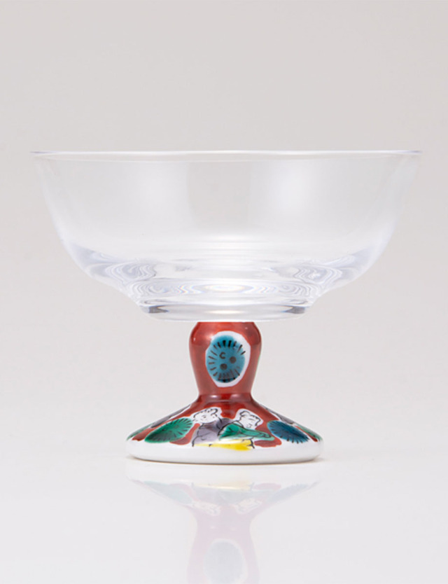 デザートグラス・小　木米　レッド