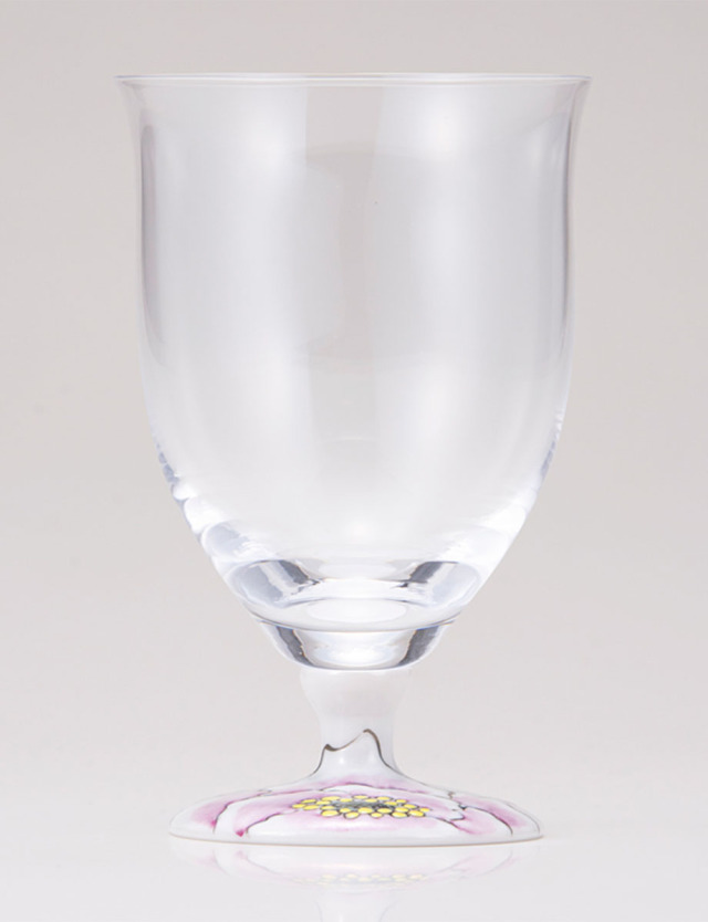 フリーグラス・中　富貴文　ピンク