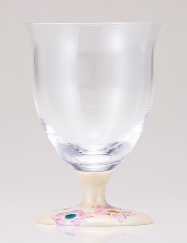 フリーグラス・小　さくら文　ゴールド